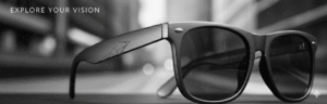 The BLK-01 matte black sunglasses for your New Perspective.